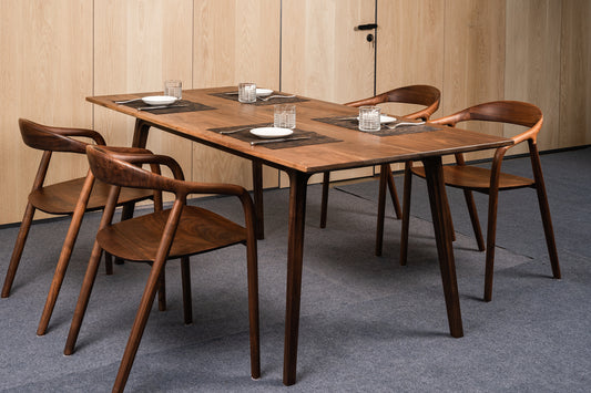 Julian Black Walnut Dining Table – Sleek Design in Premium Walnut