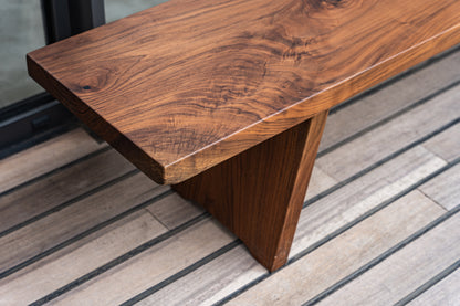 Black Walnut Long Bench – A Bold Statement of Natural Elegance