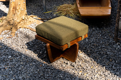 Island Green Stone Stool – Nature-inspired Design with a Modern Edge