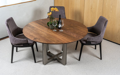 Chelsea Black Walnut Dining Table – Contemporary Elegance in Solid Wood