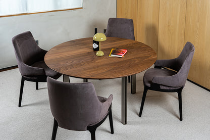 Chelsea Black Walnut Dining Table – Contemporary Elegance in Solid Wood