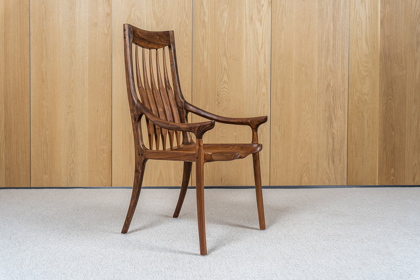 High-back Maloof Chair – A Grand Statement of Classic Craftsmanship